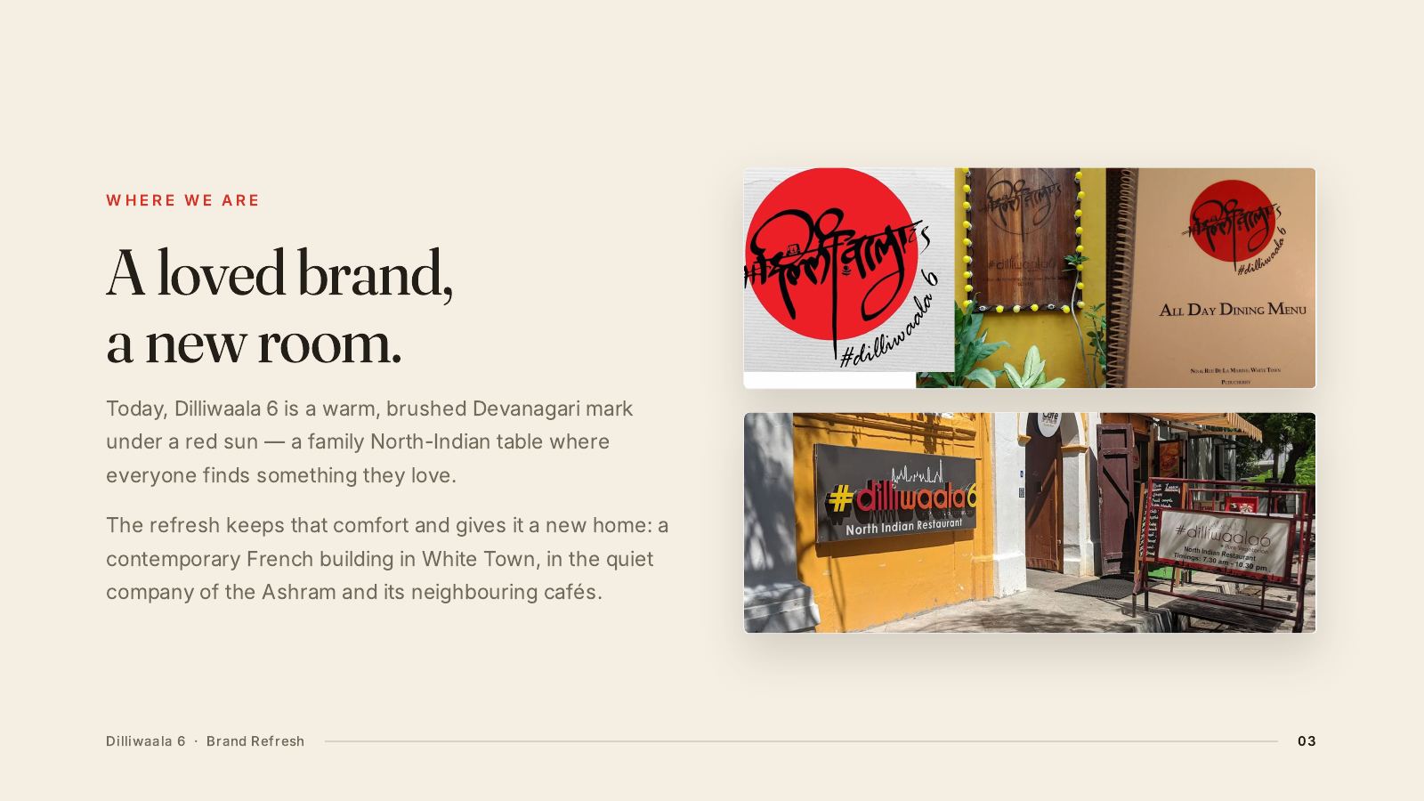 Dilliwaala 6 brand identity by 108 Collective