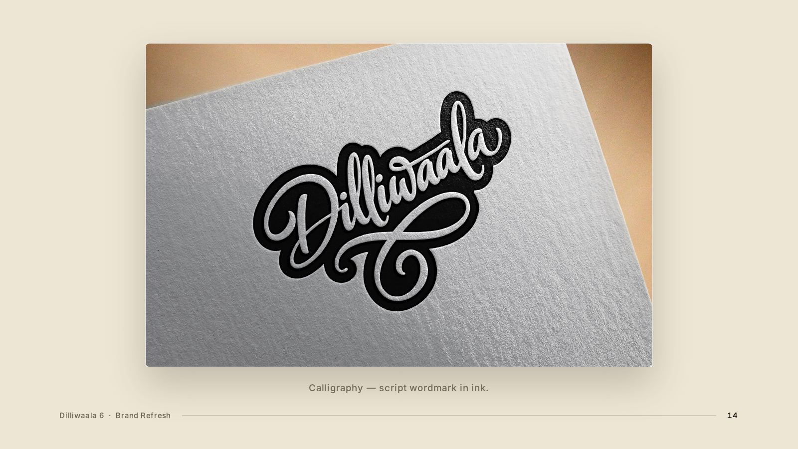 Dilliwaala 6 — Dilliwaala6 Brand Logo Presentation, page 14