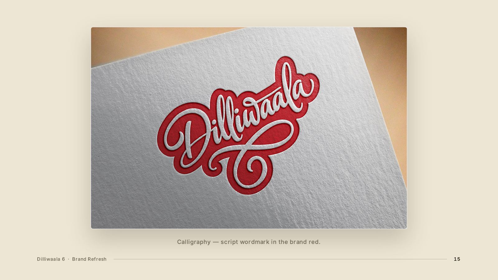 Dilliwaala 6 — Dilliwaala6 Brand Logo Presentation, page 15