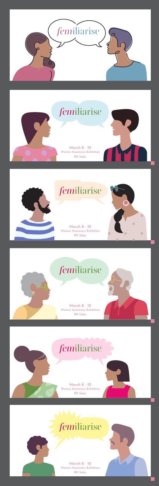 Femiliarise brand identity by 108 Collective