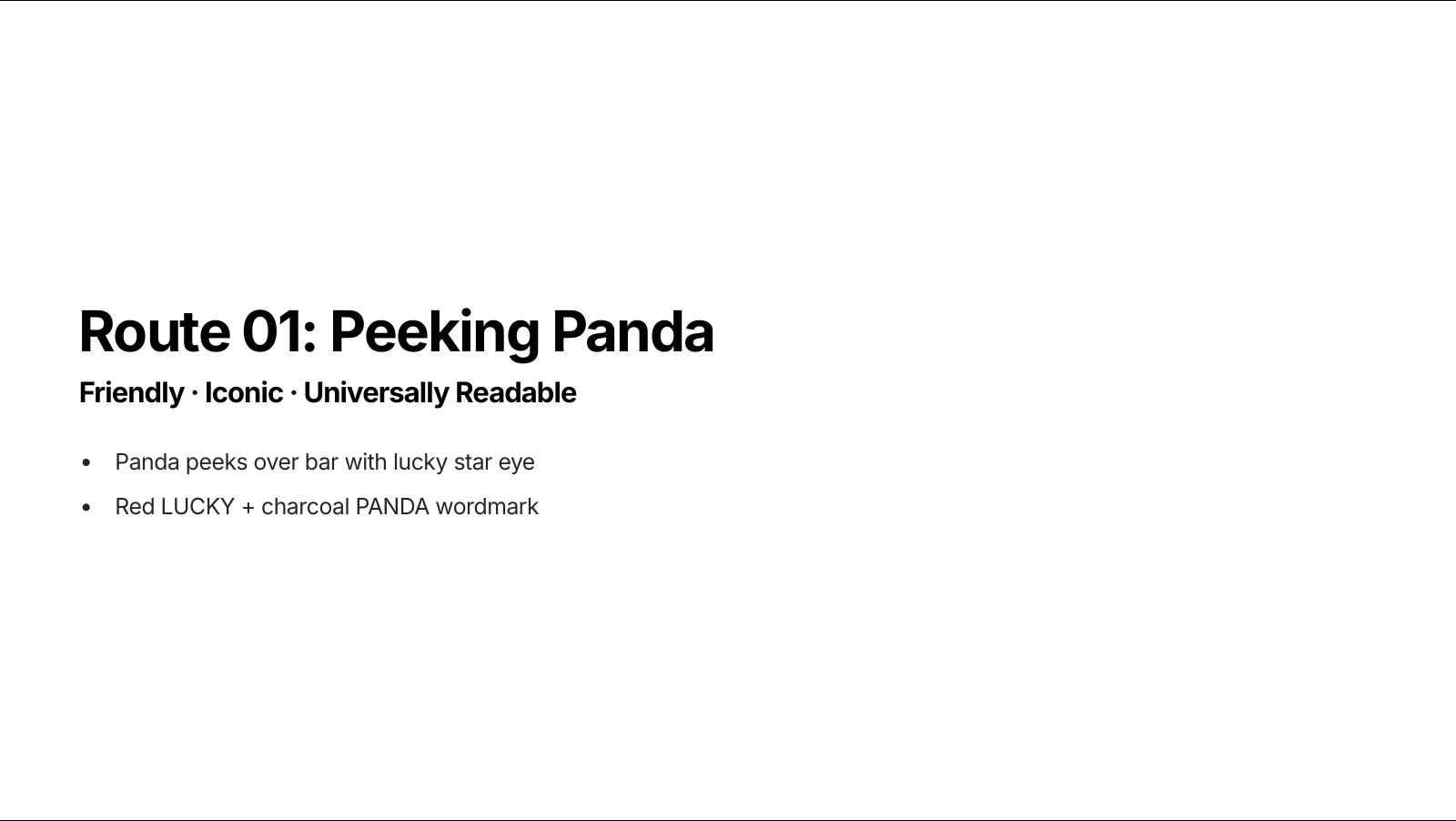 Lucky Panda — Logo Design Presentation, page 2